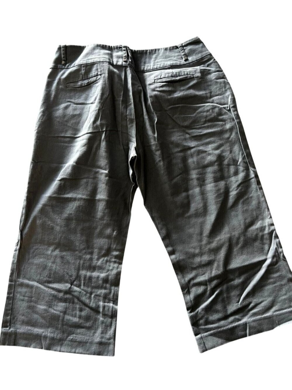 Sandro Sportwear Womens Cropped Gray Pants Size 12